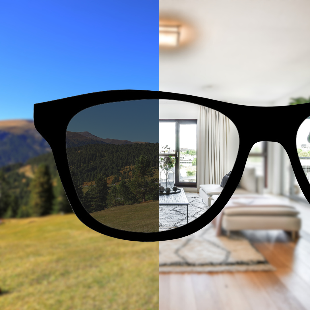 Light Reactive Lenses | Clear Indoors & Dark Outdoors