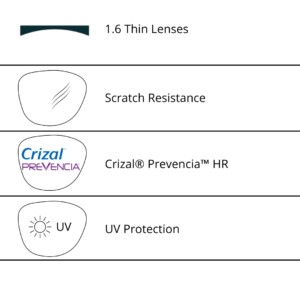 1.6 Thin Lens Crizal Prevencia